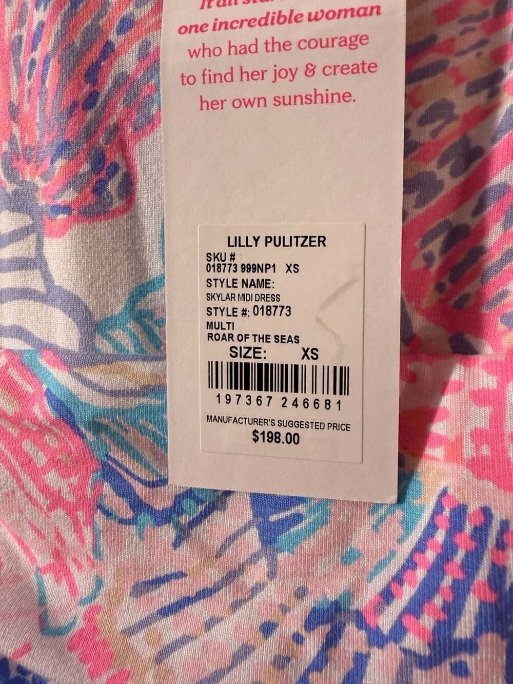 Lilly Pulitzer Skylar Midi Dress Size XS Roar of the Seas NWT